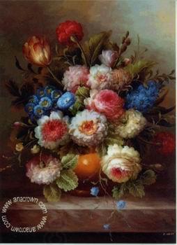 unknow artist Floral, beautiful classical still life of flowers.034 oil painting picture